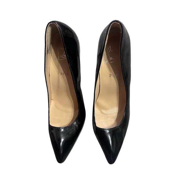 Christian Louboutin Black and Red Stiletto Heels sz 39 - Picture 2 of 13